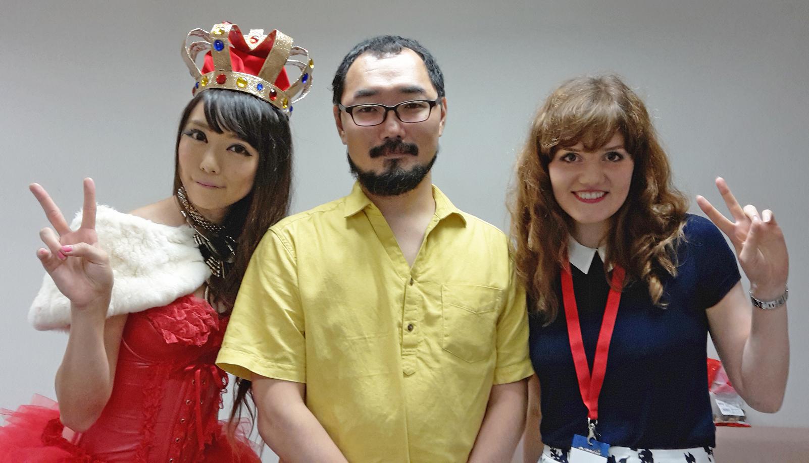 Jennifer Weiss mit Akira Ouse und Ashito Oyari